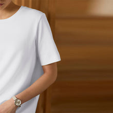 Load image into Gallery viewer, White Heavyweight Short Sleeve Crew Neck T-Shirt