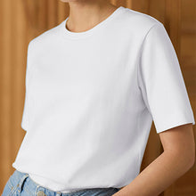 Load image into Gallery viewer, White Heavyweight Short Sleeve Crew Neck T-Shirt