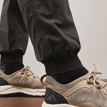 Load image into Gallery viewer, Charcoal Grey Regular Tapered Fit Stretch Utility Cargo Trousers