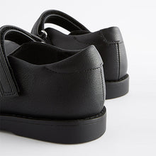 Load image into Gallery viewer, Black School Mary Jane Crepe Sole Shoes (Older Girls)