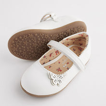 Load image into Gallery viewer, White Butterfly Mary Jane Shoes (Younger Girls)