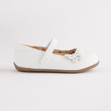 Load image into Gallery viewer, White Butterfly Mary Jane Shoes (Younger Girls)