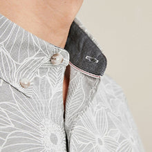 Load image into Gallery viewer, Grey Hawaiian Printed Short Sleeve Shirt