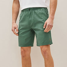 Load image into Gallery viewer, Green Stretch Chino Shorts
