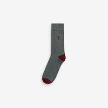 Load image into Gallery viewer, Blue/Grey Stripe Cushioned Heavyweight Socks in Blue/Grey