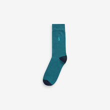 Load image into Gallery viewer, Blue/Grey Stripe Cushioned Heavyweight Socks in Blue/Grey