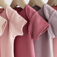 Load image into Gallery viewer, Pink Baby 5 Pack Essential Short Sleeve Bodysuits (0mth-18mths)