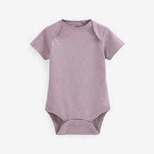 Load image into Gallery viewer, Pink Baby 5 Pack Essential Short Sleeve Bodysuits (0mth-18mths)