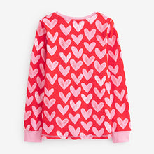 Load image into Gallery viewer, Red/Pink Love Heart Pyjamas 2 Pack (9mths-8yrs)