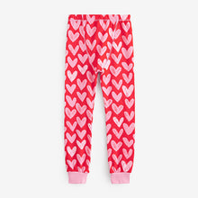 Load image into Gallery viewer, Red/Pink Love Heart Pyjamas 2 Pack (9mths-8yrs)