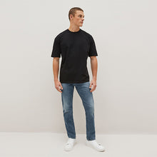 Load image into Gallery viewer, Vintage Mid Blue Slim Fit Essential Stretch Jeans