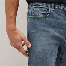 Load image into Gallery viewer, Vintage Mid Blue Slim Fit Essential Stretch Jeans
