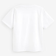 Load image into Gallery viewer, White Bunny Rock It Oversized Graphic T-Shirt (3-12yrs)