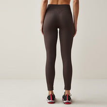 Load image into Gallery viewer, Chocolate Brown Ribbed Seamless High Waist Leggings