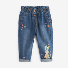 Load image into Gallery viewer, Blue Bunny Character Denim Jeans (3mths-6yrs)