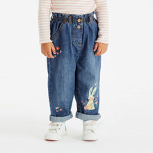 Load image into Gallery viewer, Blue Bunny Character Denim Jeans (3mths-6yrs)