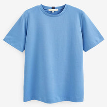 Load image into Gallery viewer, Blue Heavyweight Short Sleeve Crew Neck T-Shirt