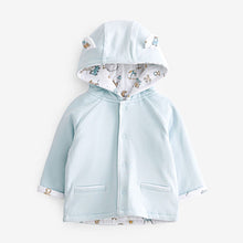 Load image into Gallery viewer, Blue Lightweight Jersey Baby Jacket (0mths-18mths)
