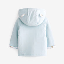 Load image into Gallery viewer, Blue Lightweight Jersey Baby Jacket (0mths-18mths)