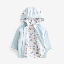 Load image into Gallery viewer, Blue Lightweight Jersey Baby Jacket (0mths-18mths)