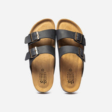 Load image into Gallery viewer, Men's Mules Casual Navy Leather