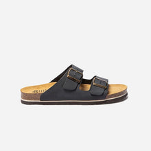 Load image into Gallery viewer, Men's Mules Casual Navy Leather