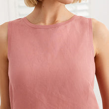 Load image into Gallery viewer, Dusty Pink Sleeveless Woven Mix Vest