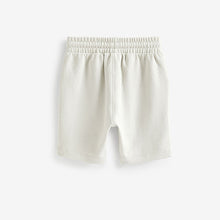 Load image into Gallery viewer, Neutral Cream Short Sleeve Jersey Zip Neck Polo Shirt And Shorts Set (3mths-6yrs)