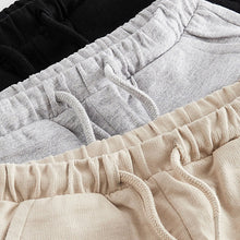 Load image into Gallery viewer, Grey/Stone Neutral/Black 100% Cotton Jersey Shorts 3 Pack (3mths-5-6yrs)