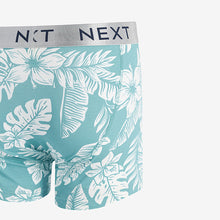 Load image into Gallery viewer, Blue Floral 8 Pack A-Front Boxers