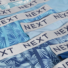 Load image into Gallery viewer, Blue Floral 8 Pack A-Front Boxers
