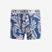 Load image into Gallery viewer, Blue Floral 8 Pack A-Front Boxers