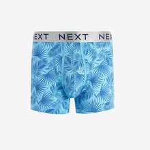 Load image into Gallery viewer, Blue Floral 8 Pack A-Front Boxers