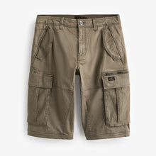 Load image into Gallery viewer, Dark Stone 3 Quarter Cargo Shorts