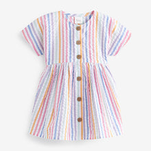 Load image into Gallery viewer, Rainbow Stripe Relaxed Dress (3mths-6yrs)
