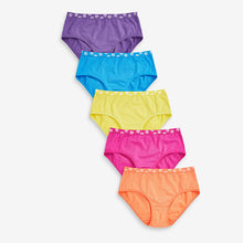 Load image into Gallery viewer, Multi Bright Rainbow Briefs 5 Pack (1.5-12yrs)