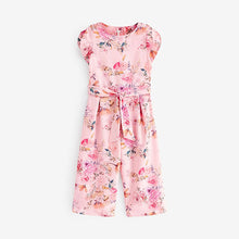 Load image into Gallery viewer, Pink Floral Print Jumpsuit (3-12yrs)