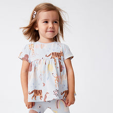 Load image into Gallery viewer, Light Blue Unicorn Cotton T-Shirt (3mths-6yrs)