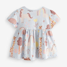 Load image into Gallery viewer, Light Blue Unicorn Cotton T-Shirt (3mths-6yrs)