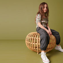 Load image into Gallery viewer, Charcoal Parachute Cargo Cuffed Trousers (3-12yrs)