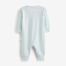 Load image into Gallery viewer, Mint Green I'm New Here Single Sleepsuit (0-9mths)