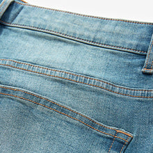 Load image into Gallery viewer, Light Blue Stretch Denim Shorts