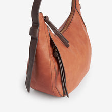 Load image into Gallery viewer, Tan Brown Casual Half Moon Cross-Body Bag