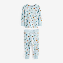 Load image into Gallery viewer, Blue/Rush Safari Animals Snuggle Pyjamas 3 Pack (9mths-6yrs)