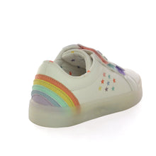 Load image into Gallery viewer, White Rainbow Light-Up Trainers (Older Girls)