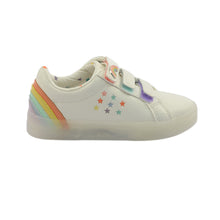 Load image into Gallery viewer, White Rainbow Light-Up Trainers (Older Girls)