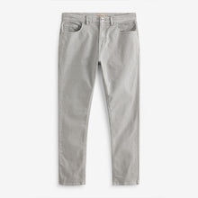 Load image into Gallery viewer, Light Grey Slim Fit Coloured Stretch Jeans