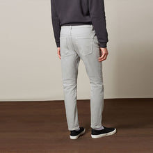 Load image into Gallery viewer, Light Grey Slim Fit Coloured Stretch Jeans