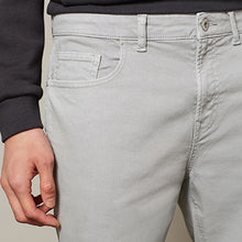 Load image into Gallery viewer, Light Grey Slim Fit Coloured Stretch Jeans