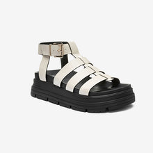 Load image into Gallery viewer, Bone Cream Chunky Gladiator Sandals
